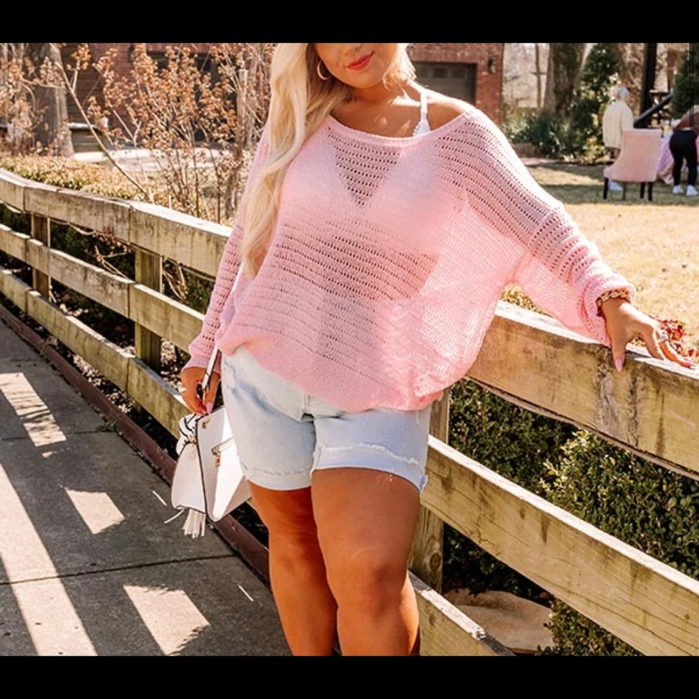 Pink sweater